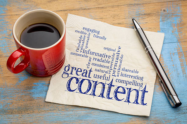 Copywriter Typing Creative Content